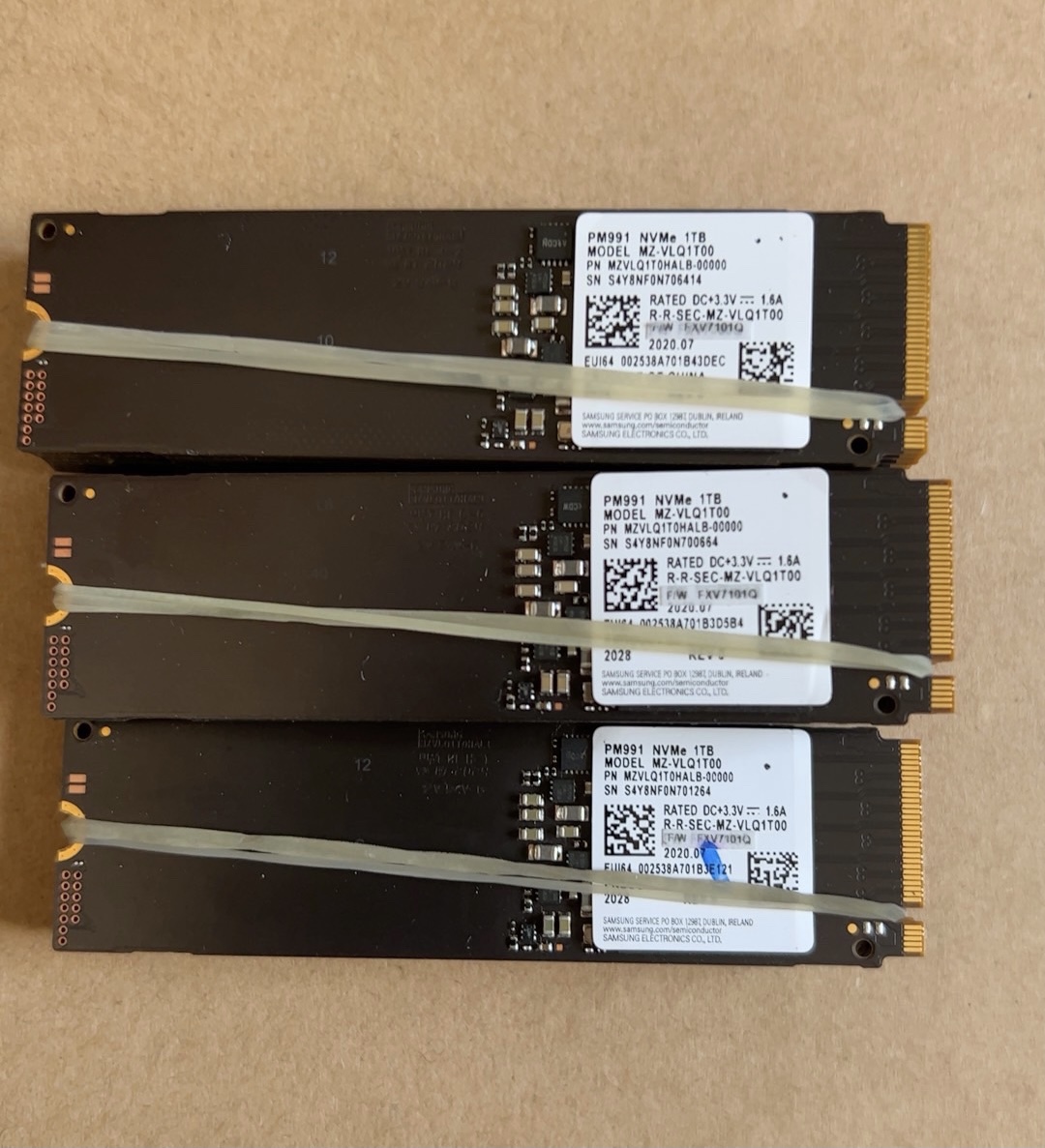 Samsung/三星 PM991 1t ssd nvme pcie m.2 2280固态硬盘电脑拆机 电脑硬件/显示器/电脑周边 固态硬盘 原图主图