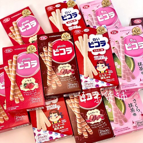 现货日本ybc蛋卷巧克力草莓牛奶