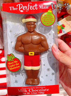 日本圣诞限定THE PERFECT MAN猛男完美先生牛奶巧克力装饰礼物