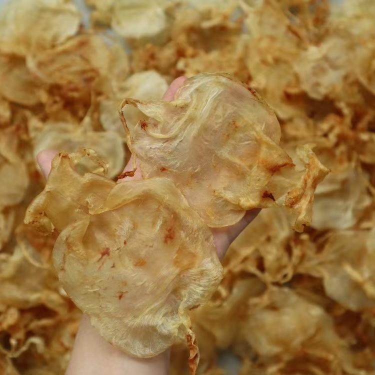 正品金兰赤嘴鱼胶花胶鱼肚足干金黄厚肉50头左右口感好250克装