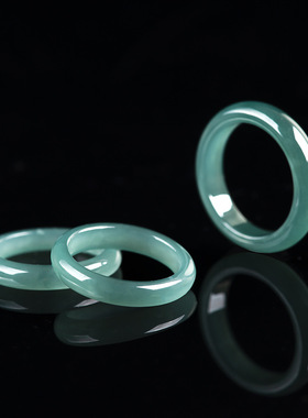 天然老坑A货翡翠戒指男女款对戒