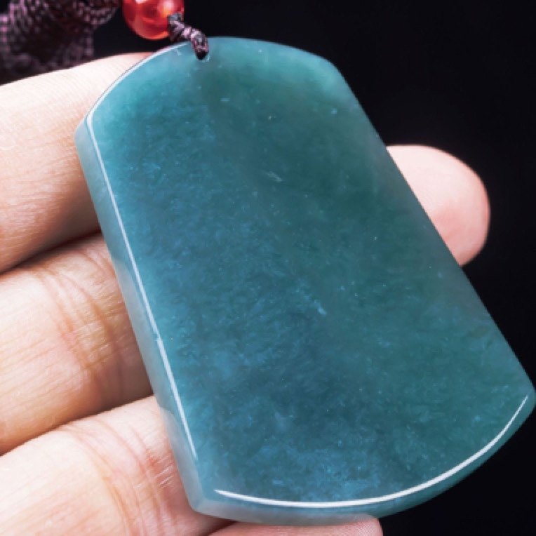 天然A货翡翠原石无事牌挂件男女平安无事方吊坠玉石高档送礼玉坠