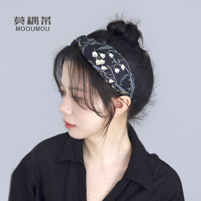 小众设计合集发箍不勒头暗纹缎面