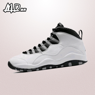 耐克AirJordan10黑白篮球鞋