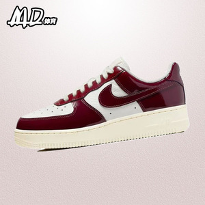 耐克NIKE Air Force1 Low空军一号AF1白酒红女低帮板鞋DQ8583-100