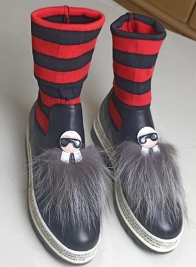 卡美多专柜断码处理黑色牛皮女鞋柔软舒适时尚气质平底单靴