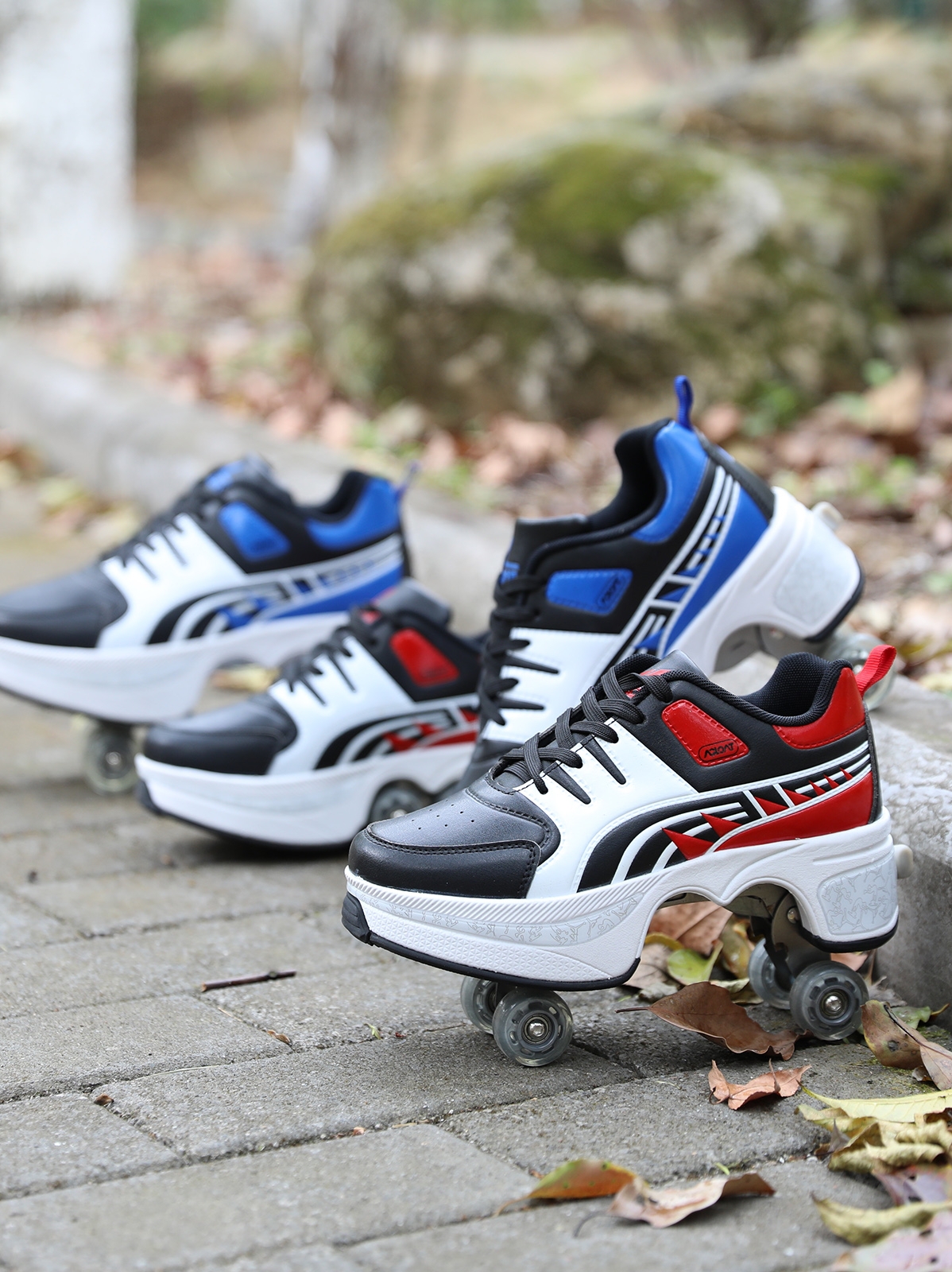 变形鞋轮滑暴走鞋旱冰溜冰鞋子抖音同款带轮子的旱冰两用可走可滑|msdalam kategori sukan/Yoga/kecergasan/bekalan peminat, Skating/Skateboard/Sukan Extreme, Heelys - dari Buy2taobao.com untuk memberikan perkhidmatan ejen Taobao profesional membeli