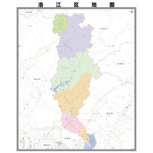洛江区市区域县市地图街道分布地区区域图办公室贴图挂图
