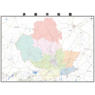 承德市区域县市地图街道分布地区区域图办公室贴图挂图