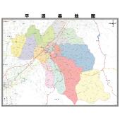 平遥县市区域县市地图街道分布地区区域图办公室贴图挂图