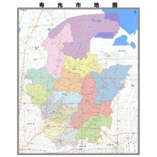 寿光市区市区域县市地图街道分布地区区域图办公室贴图挂图