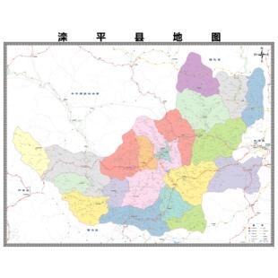 滦平县区域县市地图街道分布地区区域图办公室贴图挂图