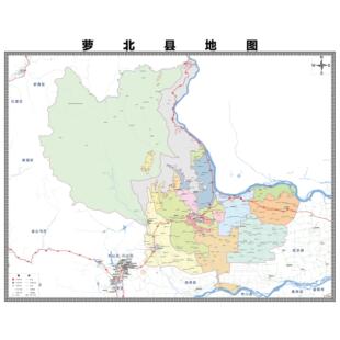 萝北县区域县市地图街道分布地区区域图办公室贴图挂图