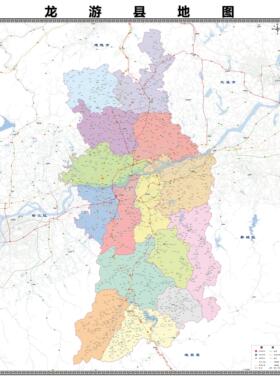 龙游县区市区域县市地图街道分布地区区域图办公室贴图挂图