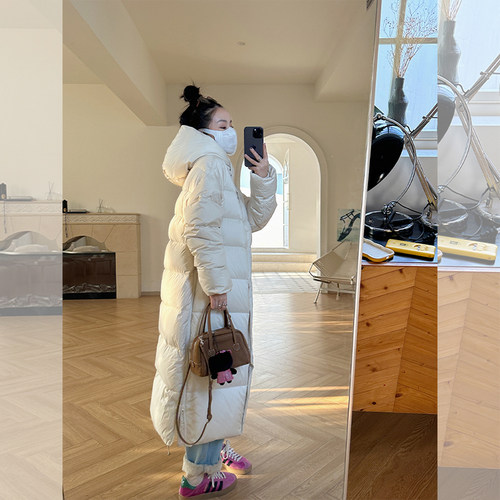 金苏一 350g充绒量一件过冬羽绒服女2025冬季韩版90白鸭绒面包服