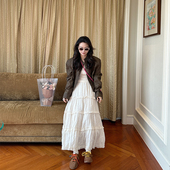 金苏一 休闲百搭夹克上衣潮 复古做旧机车皮衣外套女2026春秋韩版