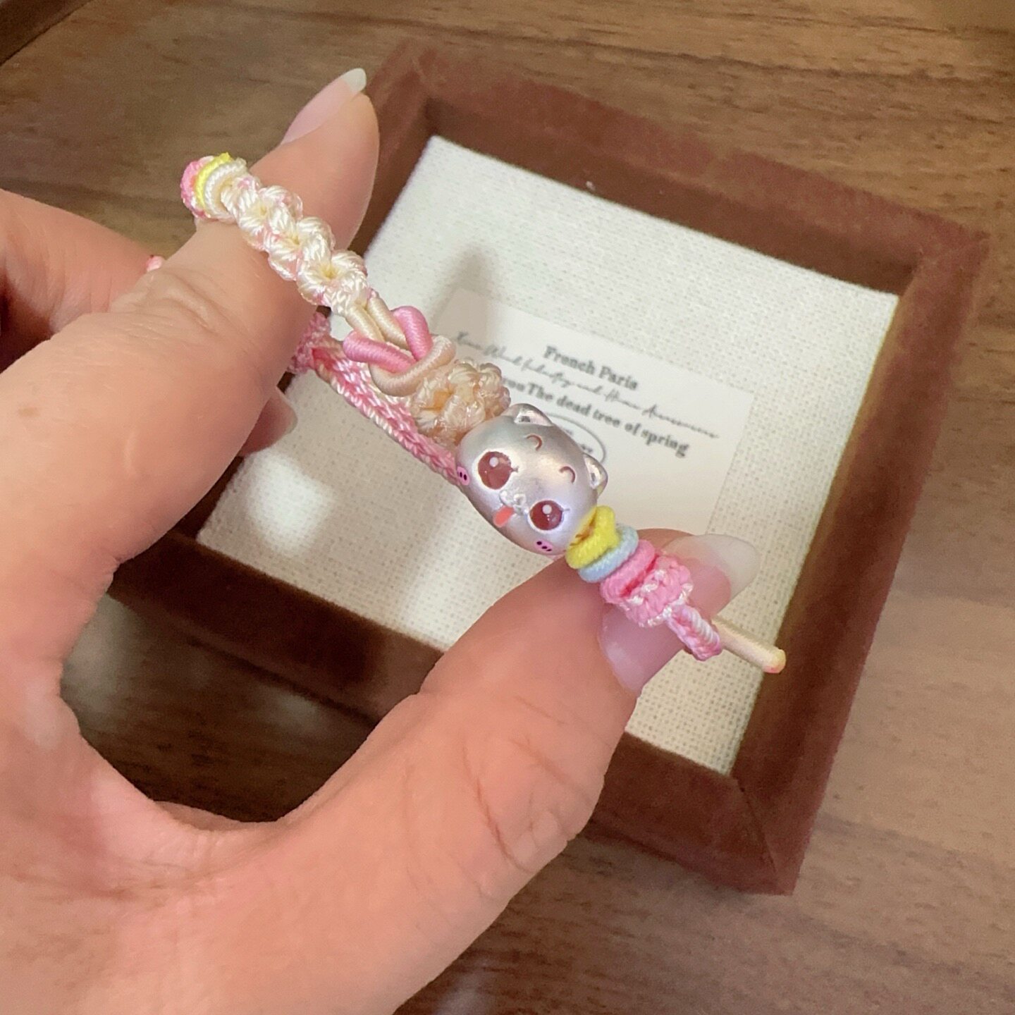 足银999 开心猫转运珠纯银配件手工编织绳可爱卡通送闺蜜女友礼物,饰品/流行首饰/时尚饰品新,银饰配件,淘宝优惠券,粉丝福利购,淘宝优惠卷