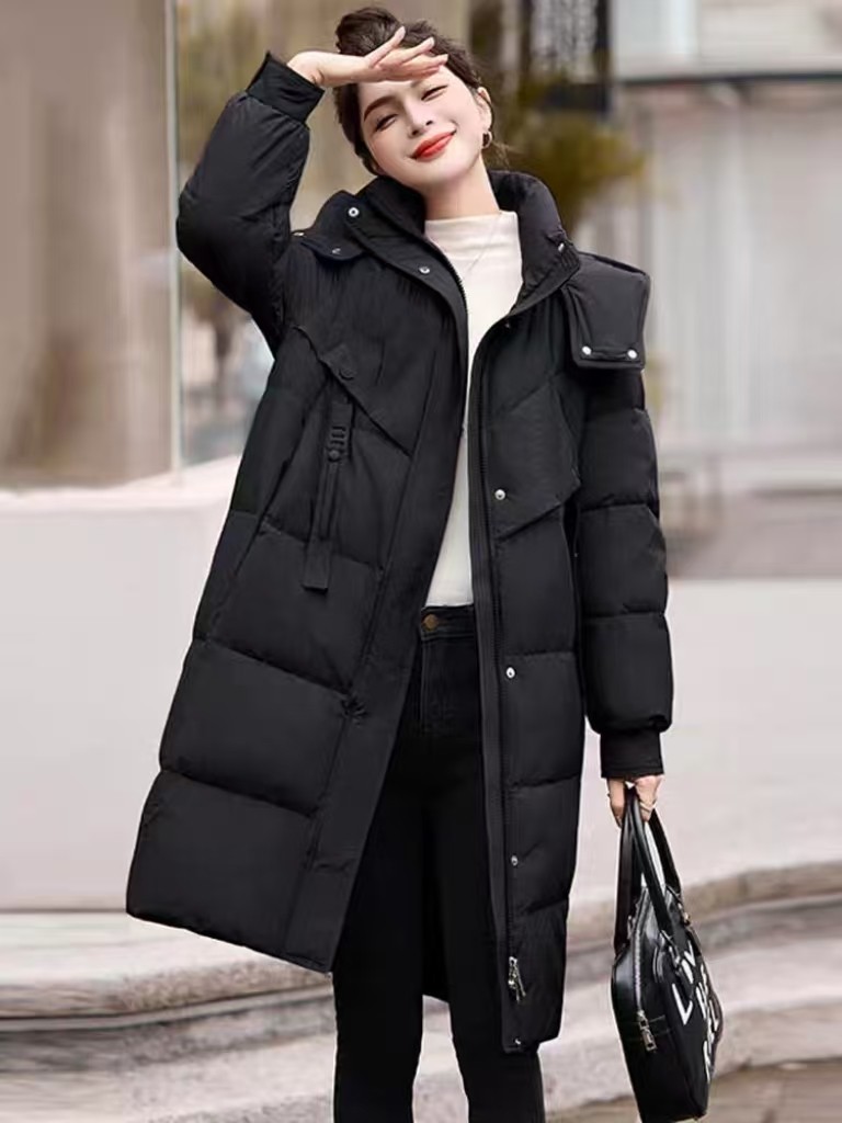 贵妃专属2025新款时尚气质百搭显瘦连帽设计感加长款棉服外套2535,女装/女士精品,羽绒服,淘宝优惠券,粉丝福利购,淘宝优惠卷