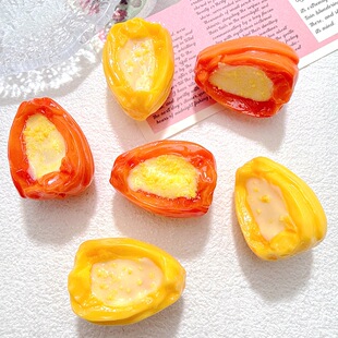 仿真食玩树脂配件奶油椰蓉夹心菠萝蜜diy发夹手机壳钥匙扣洞洞鞋