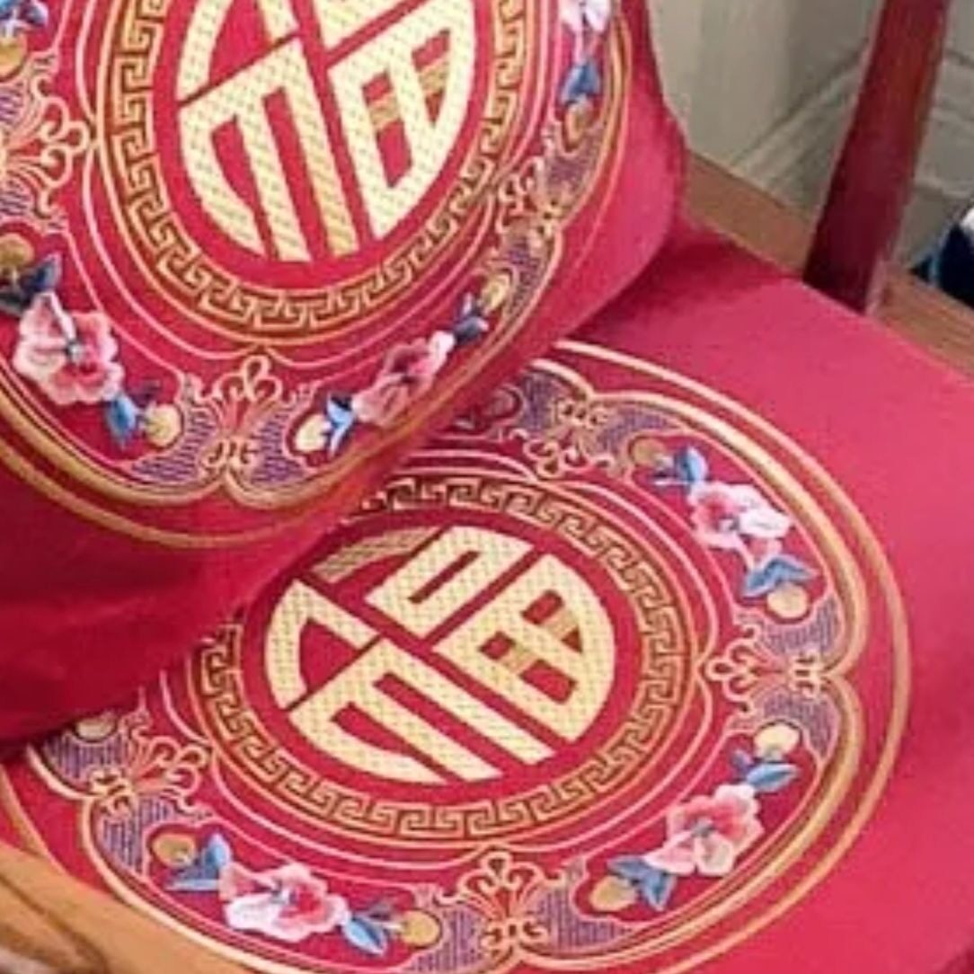 新中式椅子坐垫沙发垫红木太师椅中式田园坐垫餐椅椅垫茶桌防滑