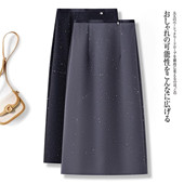 高腰小个子气质a字中长款 亮片半身裙女士2026春秋季 新款 一步裙子