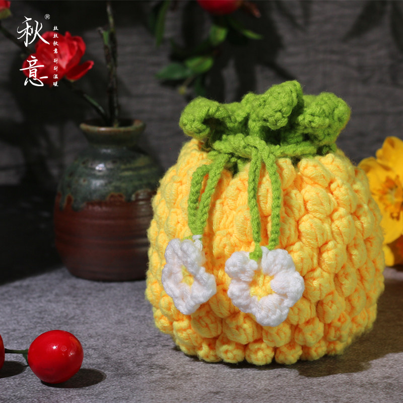 手工diy编织毛线休闲摆件手编