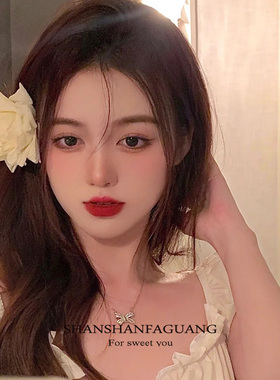 日韩少女日系头饰 甜美气质发卡边夹绢花发夹 网红百搭女神发饰品