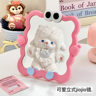 镜子化妆镜子桌面便携2025新款高清壁挂卧室家用梳妆台折叠美妆镜