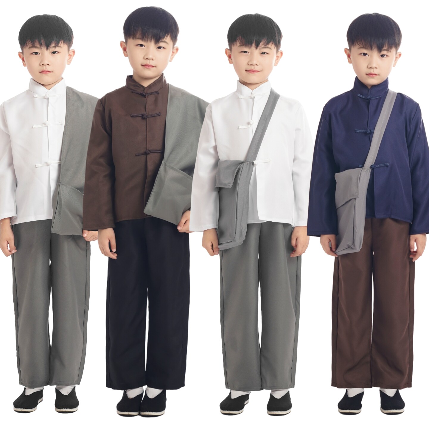 儿童成人学生书童报童表演出服装民国时期老百姓中国风小孩的衣服