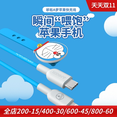 USB-C充电头哆啦A梦PD快充充电线
