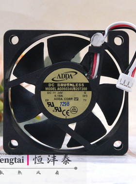 24V 0.19A AG0624UB207200 6020 变频器 6cm 停转告警风扇