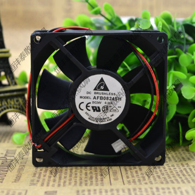 台达全新 AFB0824SH 8025 24V 0.33A 8CM 大风量 变频器散热风扇