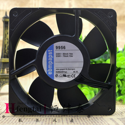 德国 PAPST TYP9956 230V 8/9W 12025 机械散热风扇 12CM 耐高温