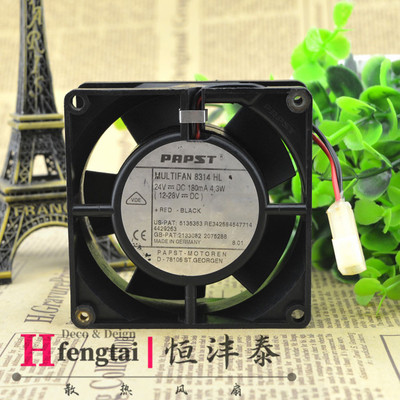 全新 德国EBMPAPST MULTIFAN8314HL 24V 4.3W 8032 8CM 散热风扇
