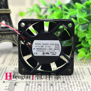 6015 14V 0.13A NMB 09W 6CM双滚珠 2406KL B40服务器风扇 美蓓亚