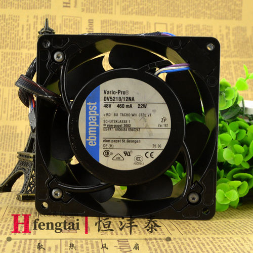 DV5218/12NA 德国papst 48V 22W 0.46A 13CM 12738 12.7cm风扇