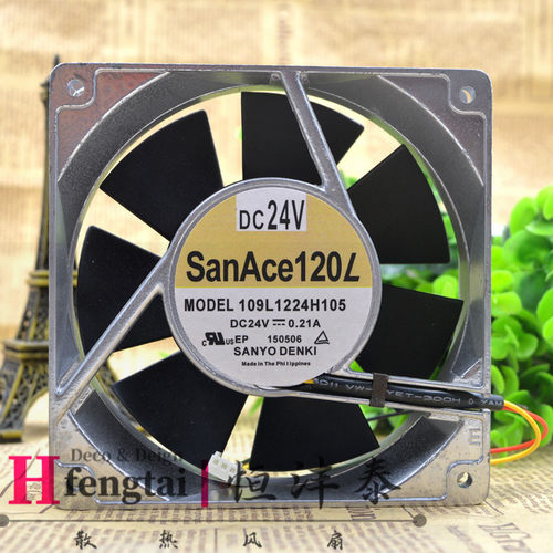 原装 山洋 12CM 24V 0.21A 109L1224H105 12038 散热风扇