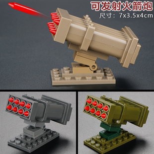 中国可动特种兵人仔积木小枪装备武器库迷彩配件特警军事男孩玩具