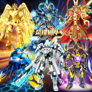 三角洲行动王者机甲吕布悟空中国积木人仔拼装儿童男孩益智玩具