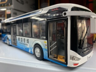 谢老板合金车模 超大合金机场大巴车汽车模型