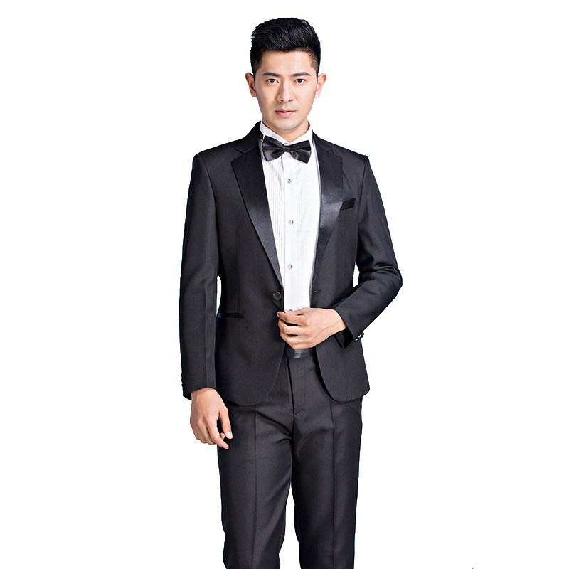 HOST COSTUMES MALE SLIM GROOMS BEST MEN WEDDING SUITS STAGE PERFORMANCE SUITS CHORUS SUITS SUITS
