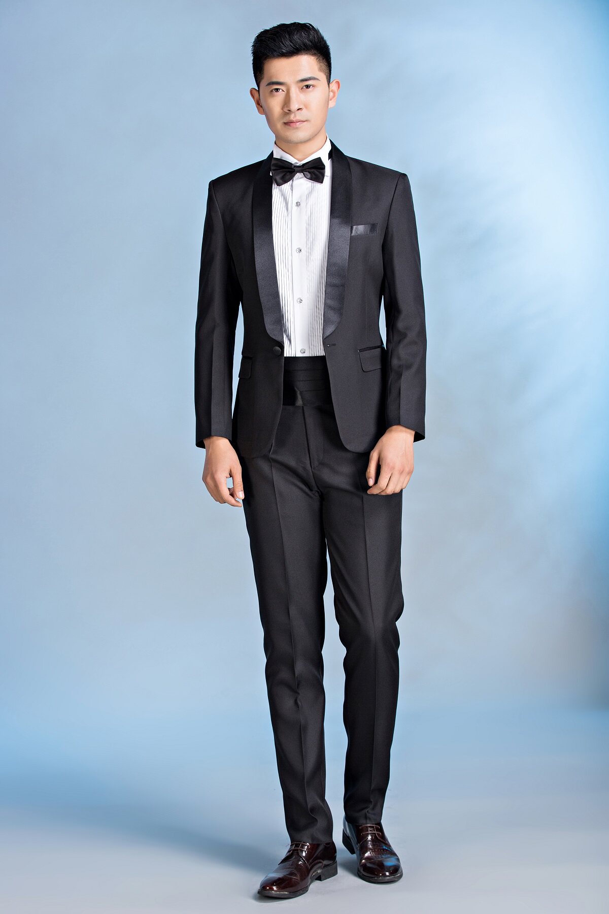 HOST COSTUMES MALE SLIM GROOMS BEST MEN WEDDING SUITS STAGE PERFORMANCE SUITS CHORUS SUITS SUITS