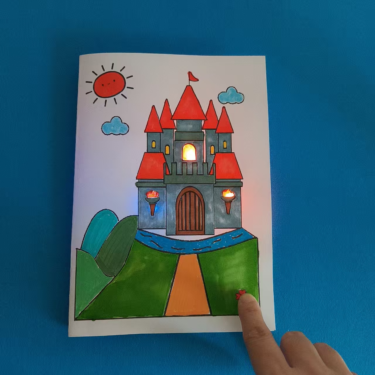 城堡纸电路 DIY创意纸电路小学生幼儿园儿童实验制作材料包手工