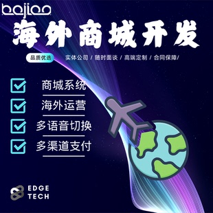 海外商城APP开发独立站开发多语言定制分销代理跨境商城app搭建