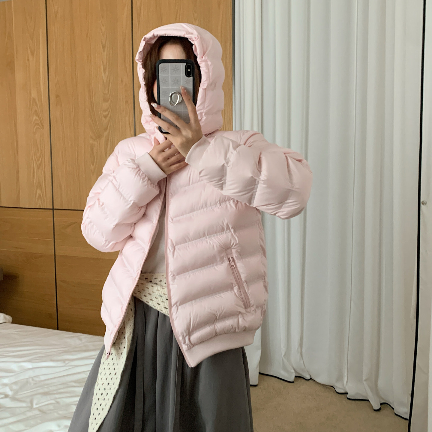 排骨轻薄韩系女棉服2026冬新款