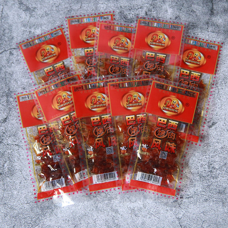 8090后怀旧回忆巴西烤肉辣条辣片面筋麻辣素食儿时校园零食16g