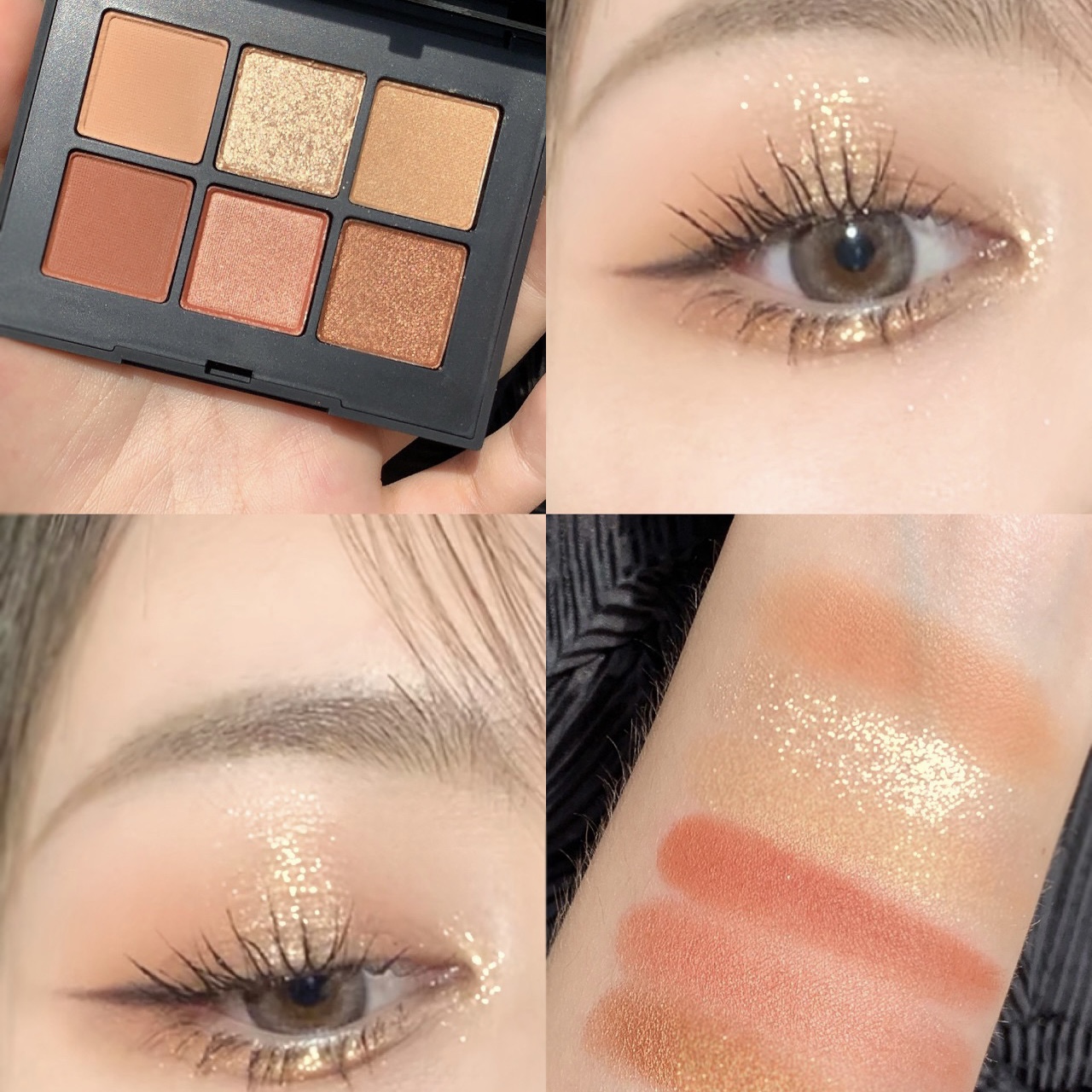 nars/纳斯多种质地6色眼影修饰