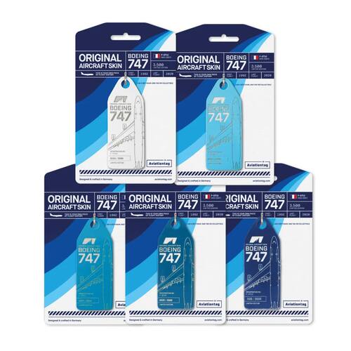 德国AviationTag 科西嘉航空 Corsair B747 飞机蒙皮行李牌钥匙扣