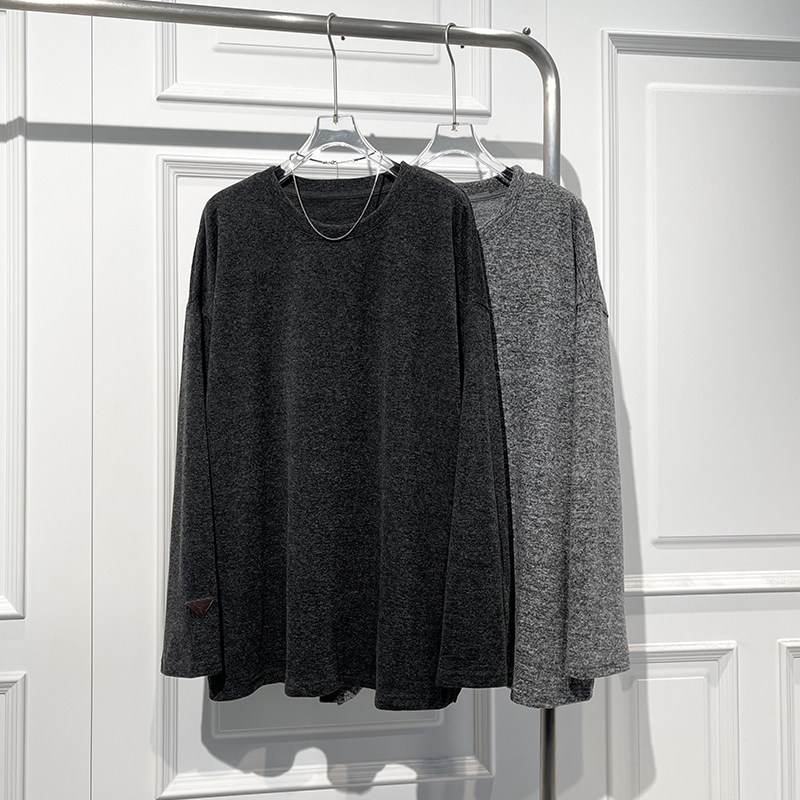 时尚简约风舒适柔软长袖T恤小衫