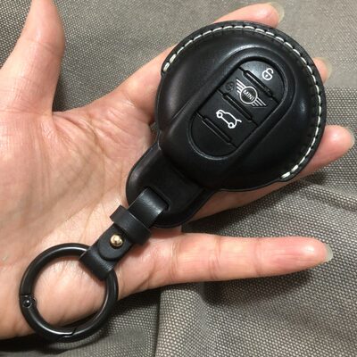 真皮宝马mini轻奢钥匙套壳